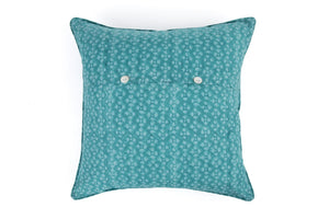 Berkshire Bloom Pillow in Porcelain Green and Blue