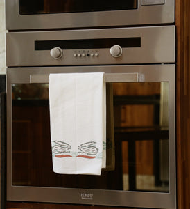 Bunny Love Kitchen Towels: Artisanal Elegance | Cardamom Designs