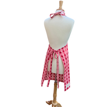 Bobbles Apron in Peppermint - traditional tie style