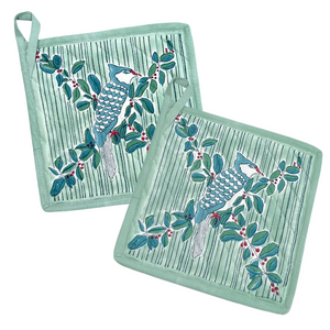 Wintergreen & Jay Potholder - set of 2