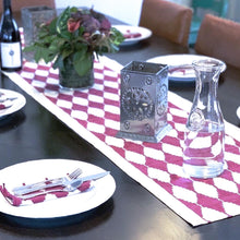 Stepwell Table Runner in Cranberry (Seconds Quality)
