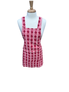 Bobbles Apron in Peppermint - smock style