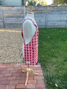 Bobbles Apron in Peppermint - smock style