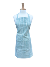 Porcelain Stripes Apron | traditional tie style