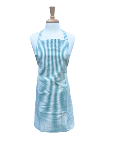 Porcelain Stripes Apron | traditional tie style