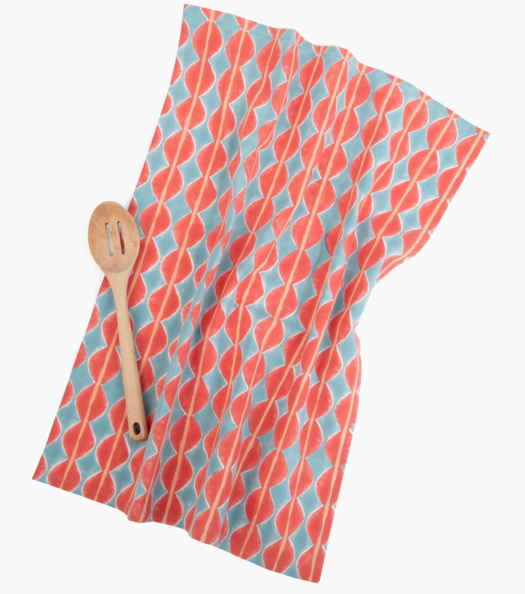 Bobbles Kitchen Towel | Peach